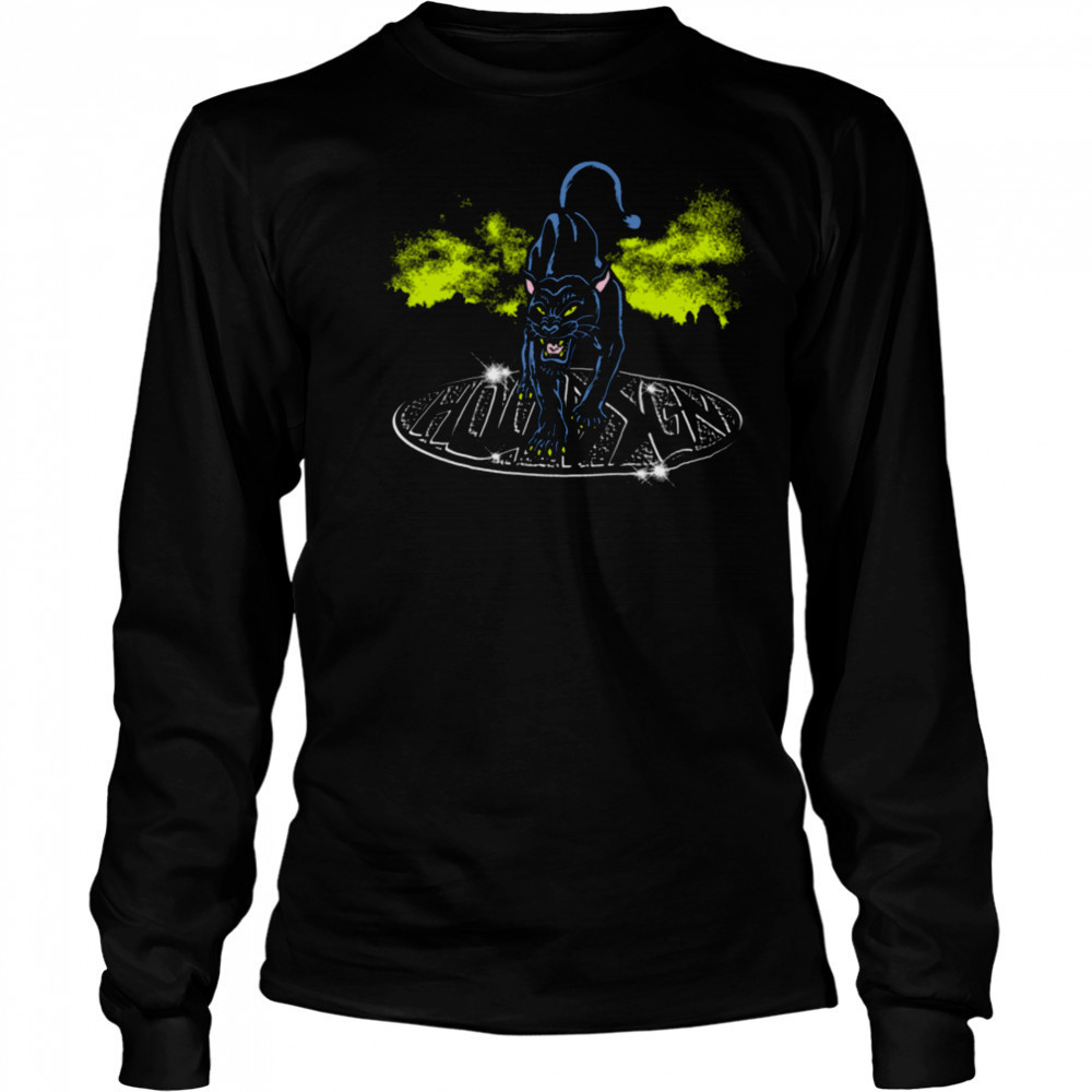 Black Panther King of the Night T Shirt Long Sleeved