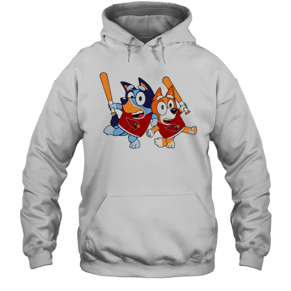 Bluey Arizona Cardinals Bluey Family Baseball shirt Hoodie