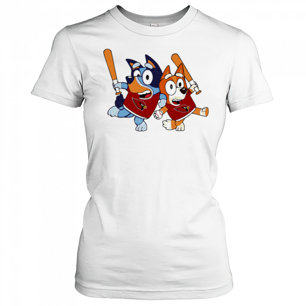 Bluey Arizona Cardinals Bluey Family Baseball shirt Women's T-shirt