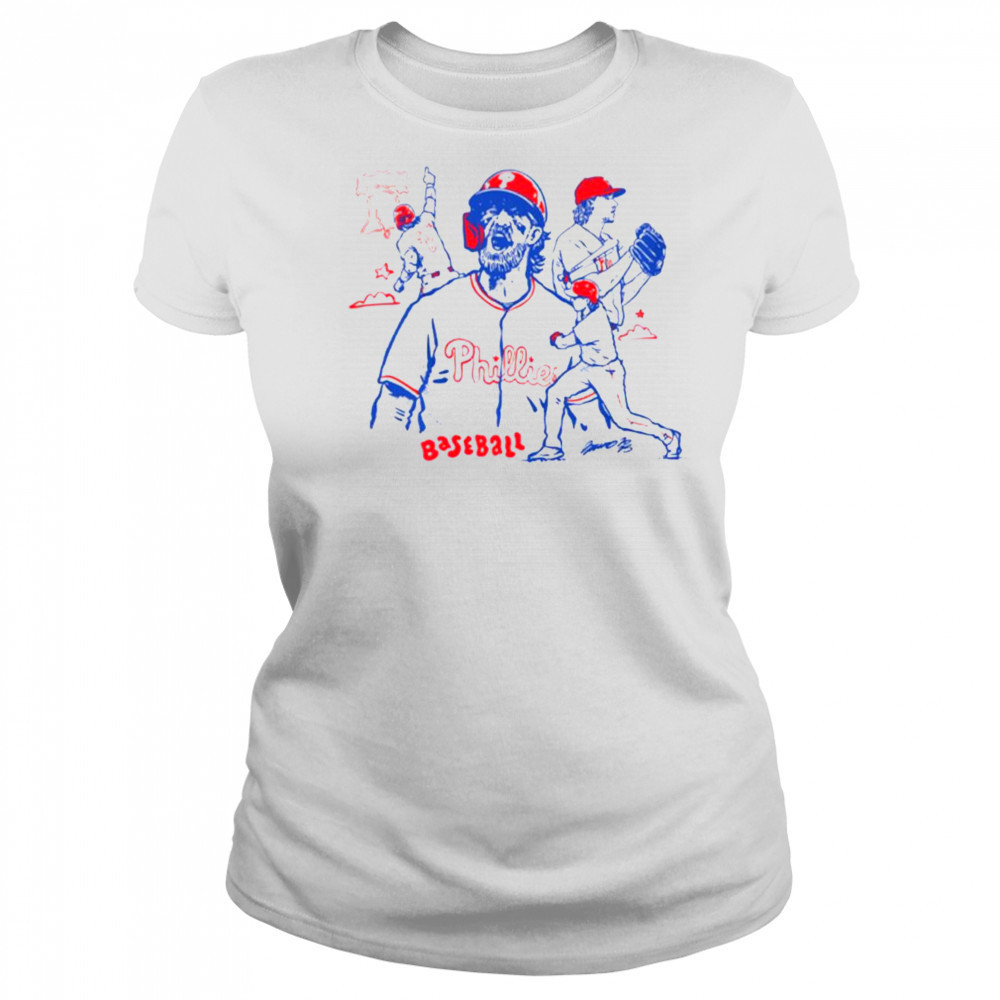 Brustina Phillies Baseball Shop PA T shirt Women's T-shirt