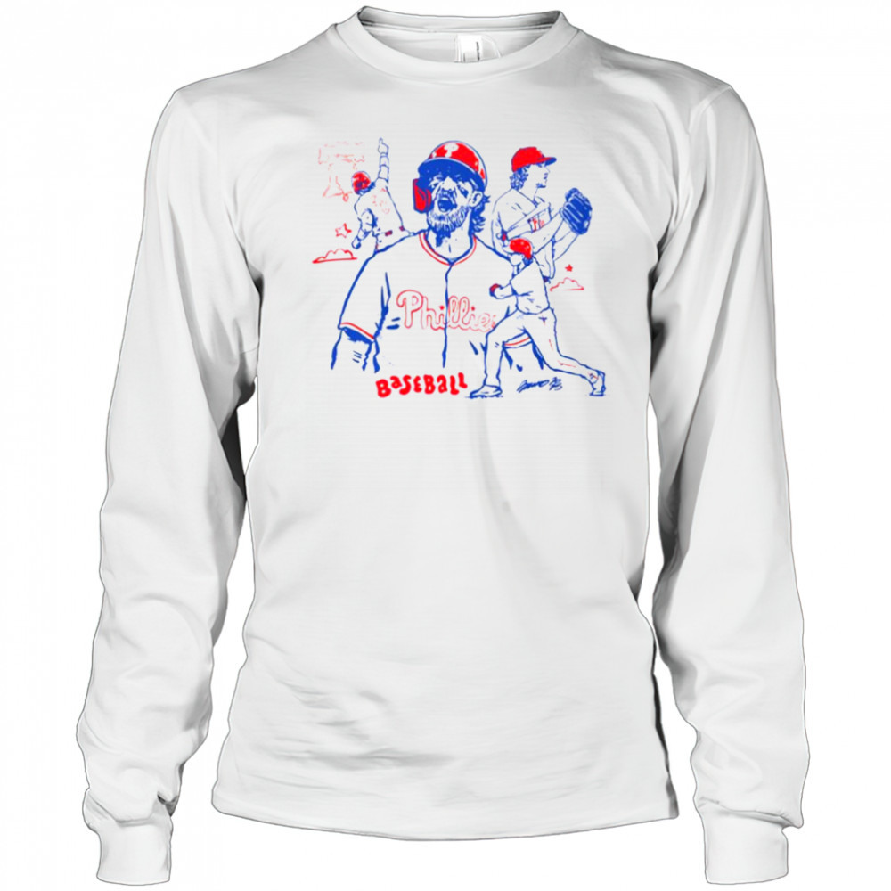 Brustina Phillies Baseball Shop PA T shirt Long Sleeved