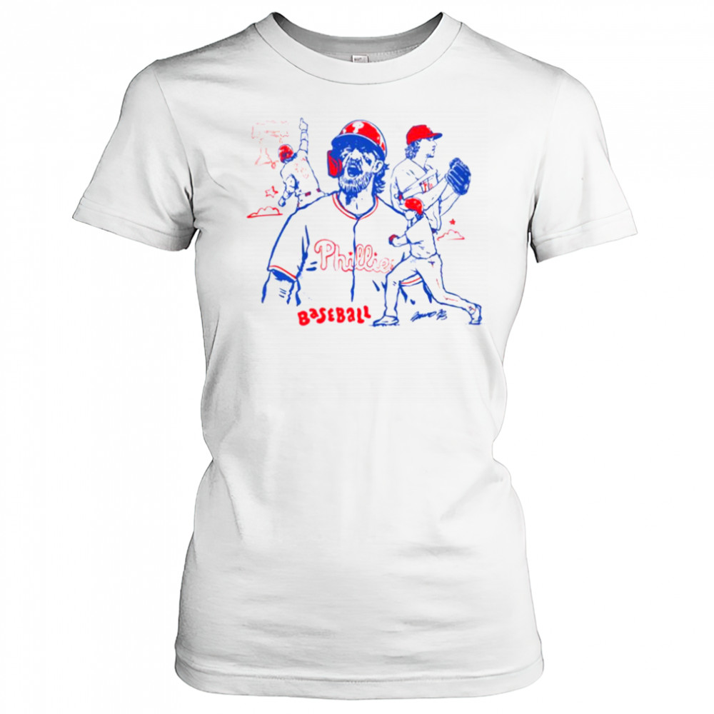 Brustina Phillies Baseball Shop PA T shirt Women's T-shirt