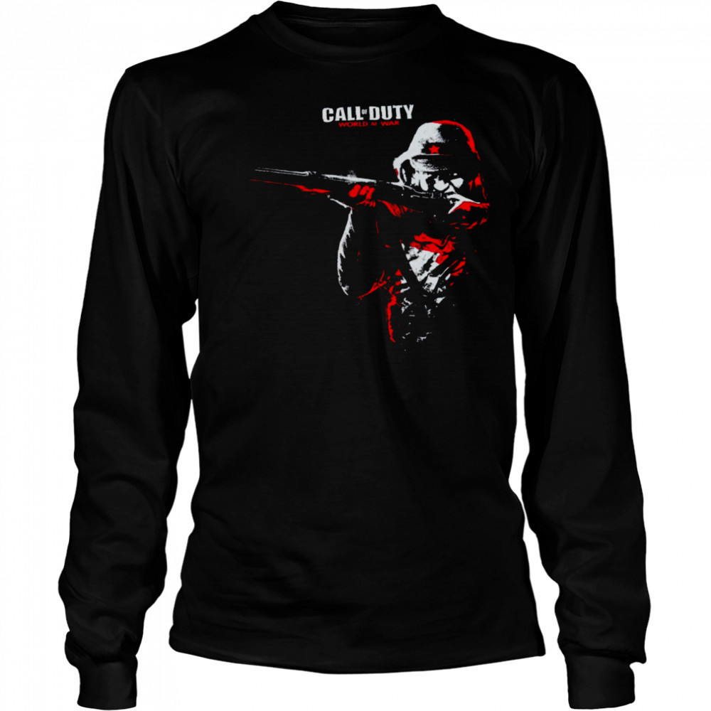Call Of Duty World At WAR T Shirt Long Sleeved