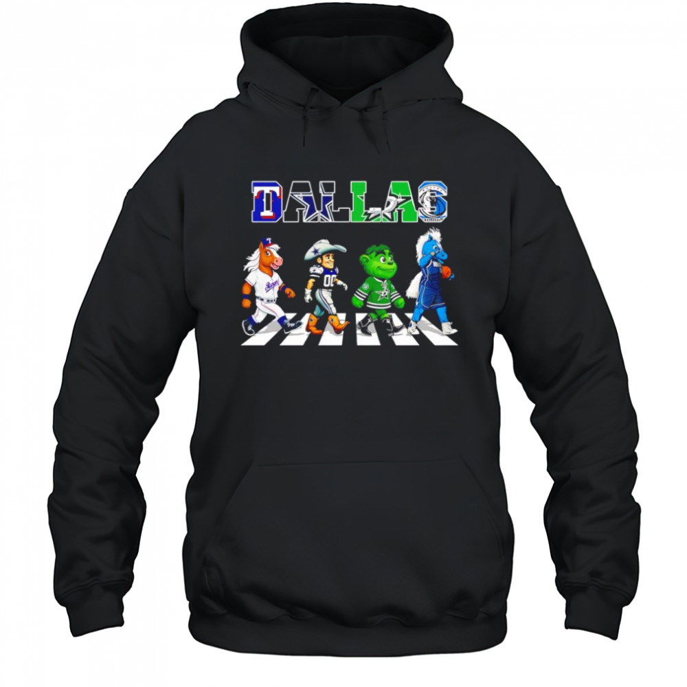 Dallas sports Abbey Road mascot shirt Hoodie