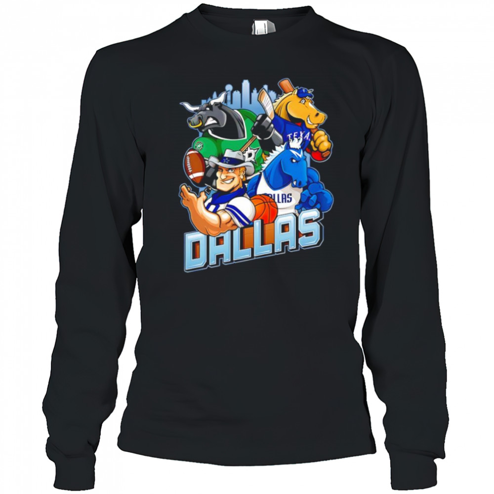 Dallas sports mascot shirt Long Sleeved