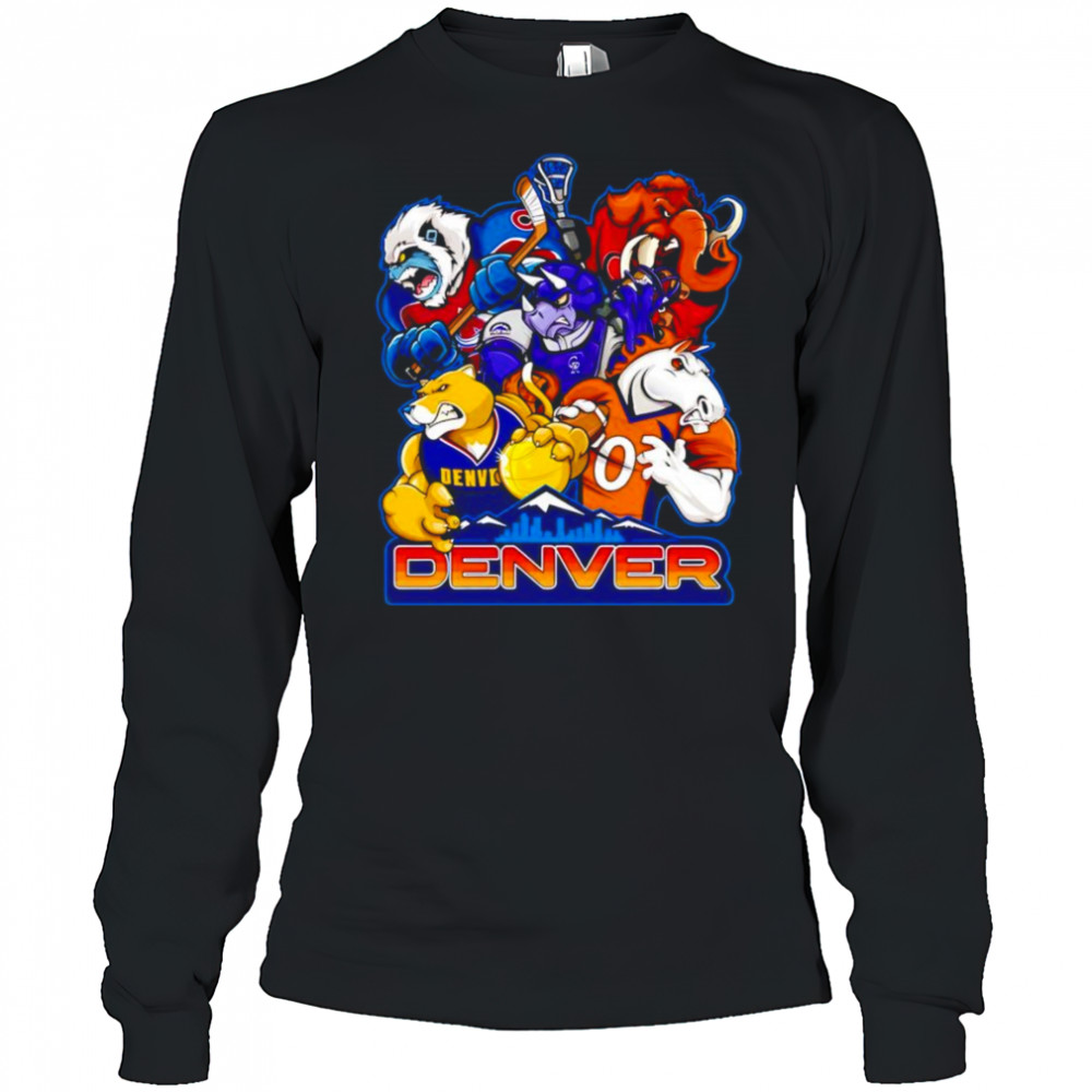 Denver sports mascots shirt Long Sleeved
