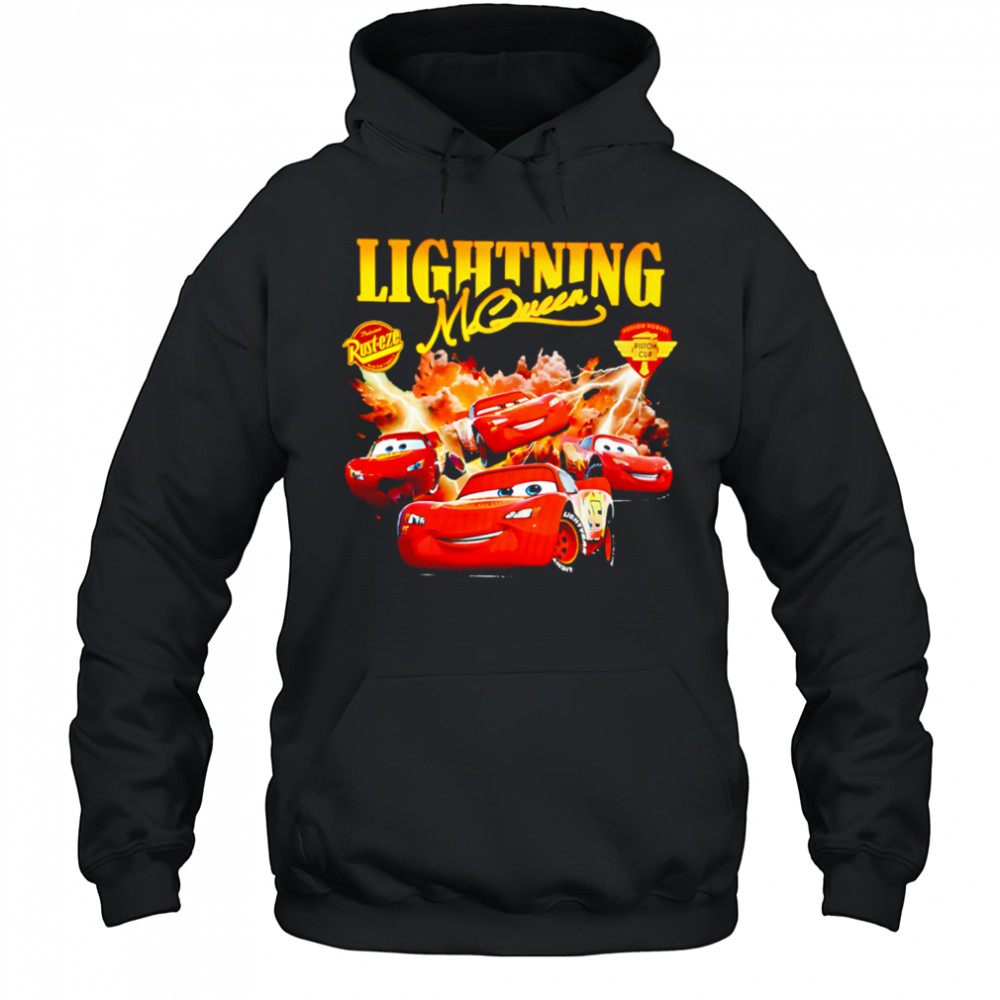 Disney Pixar Cars Lightning McQueen graphic shirt Hoodie