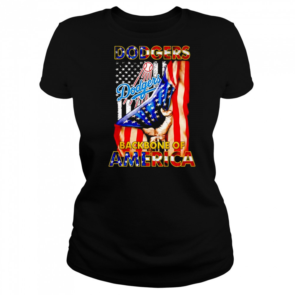 Dodgers backbone of America shirt Women's T-shirt