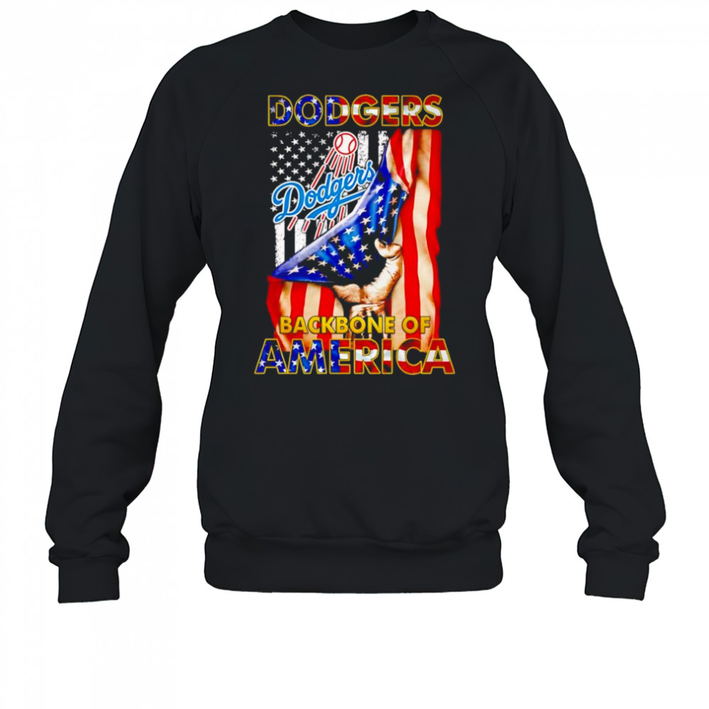 Dodgers backbone of America shirt Sweatshirt