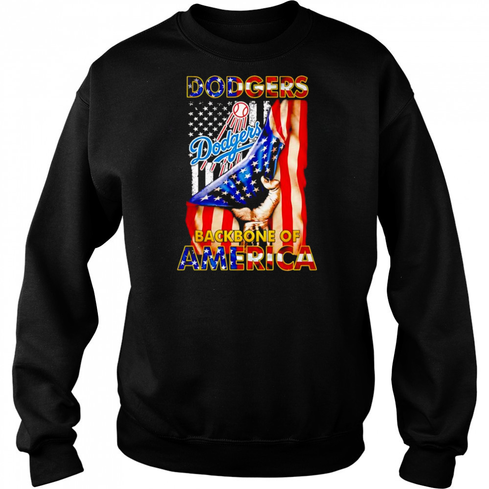 Dodgers backbone of America shirt Hoodie