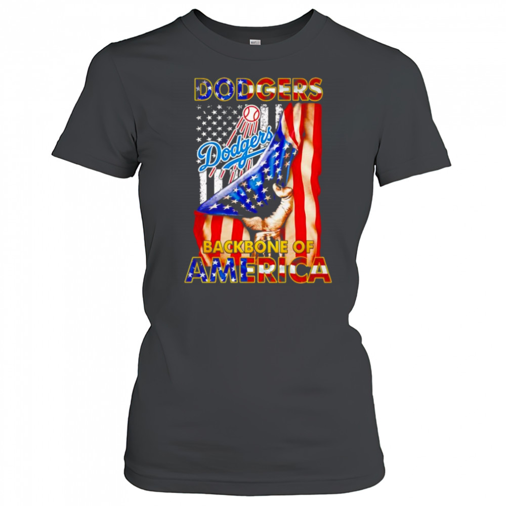 Dodgers backbone of America shirt Women's T-shirt