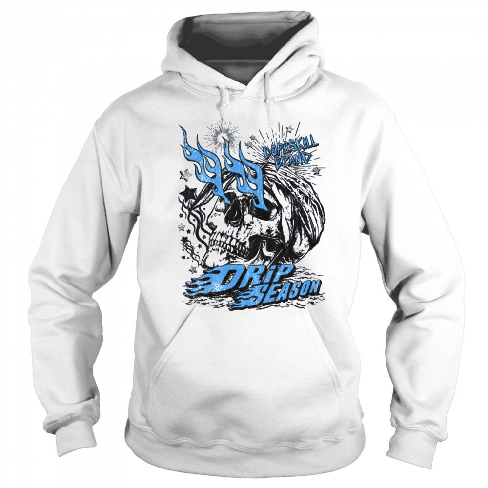 Dopeskill Brand Drip Season Skull Graphic T Shirt Sweatshirt