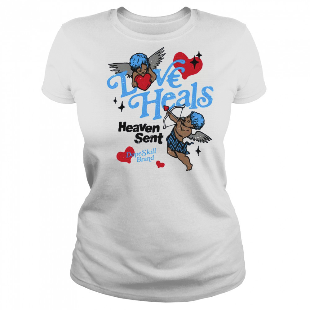 DopeSkill Love Heals Graphic T Shirt Women's T-shirt