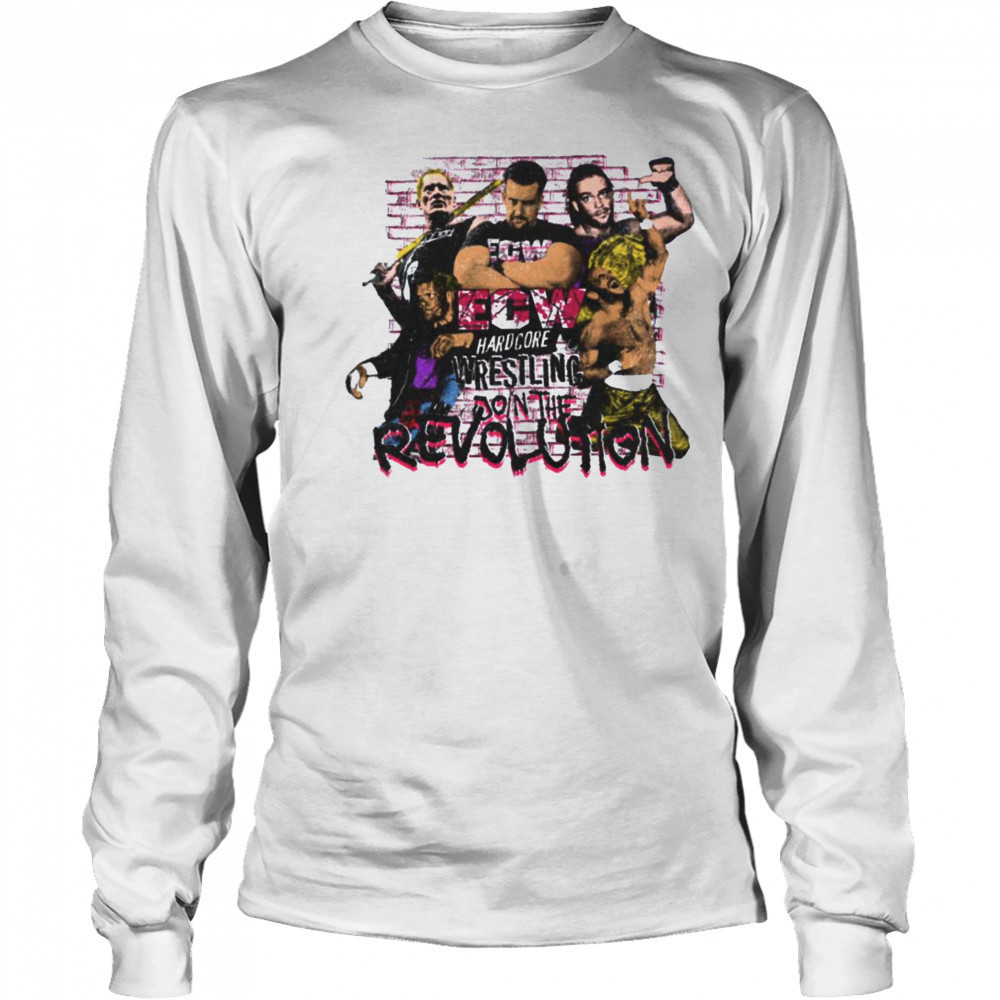 ECW Hardcore Wrestling Revolution T Shirt Long Sleeved