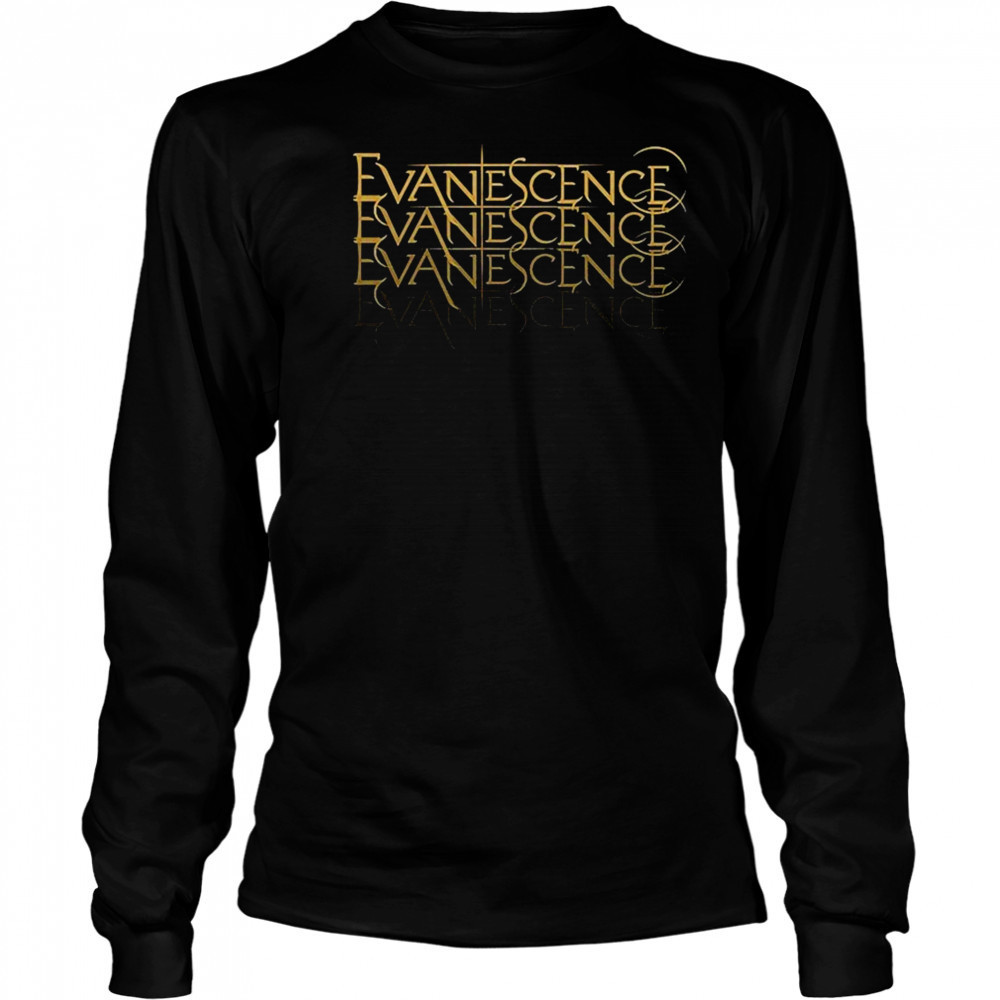 Evanescence Repeat Logo T-shirt Long Sleeved