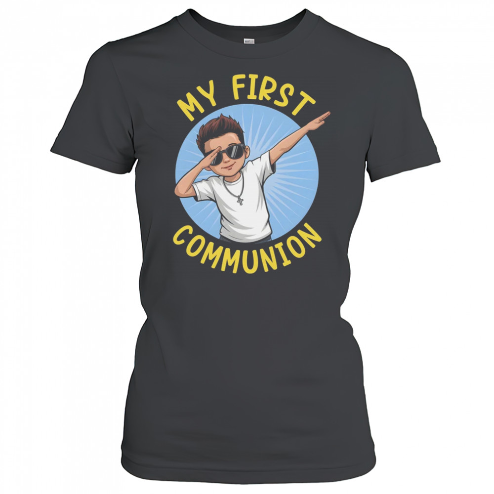 First Communion Boys Dabbing 1st Communion Holy Christian shirt Women's T-shirt