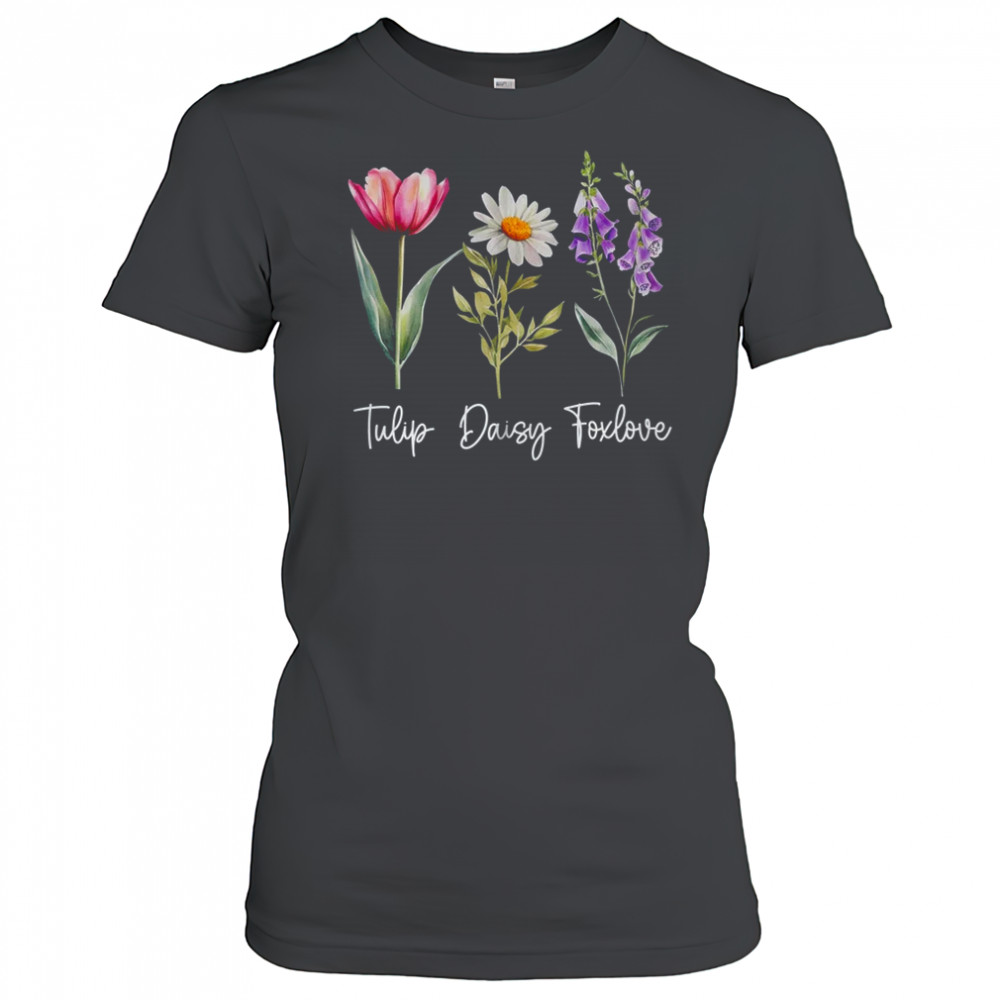 Foxglove Daisy Tulip Floral Flower Mom Grandma Women shirt Women's T-shirt