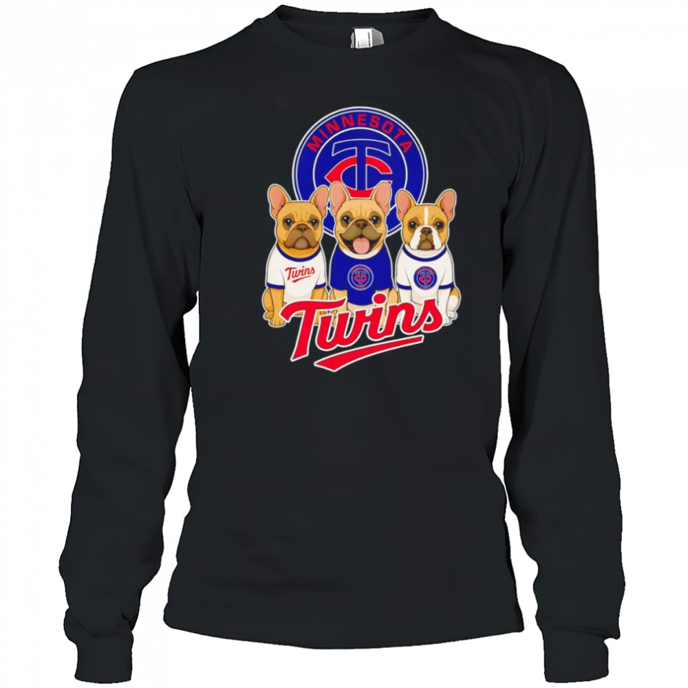 French Bulldog Minnesota Twins shirt Long Sleeved