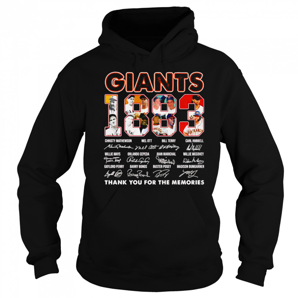 Giants 1883 thank you for the memories shirt Sweatshirt