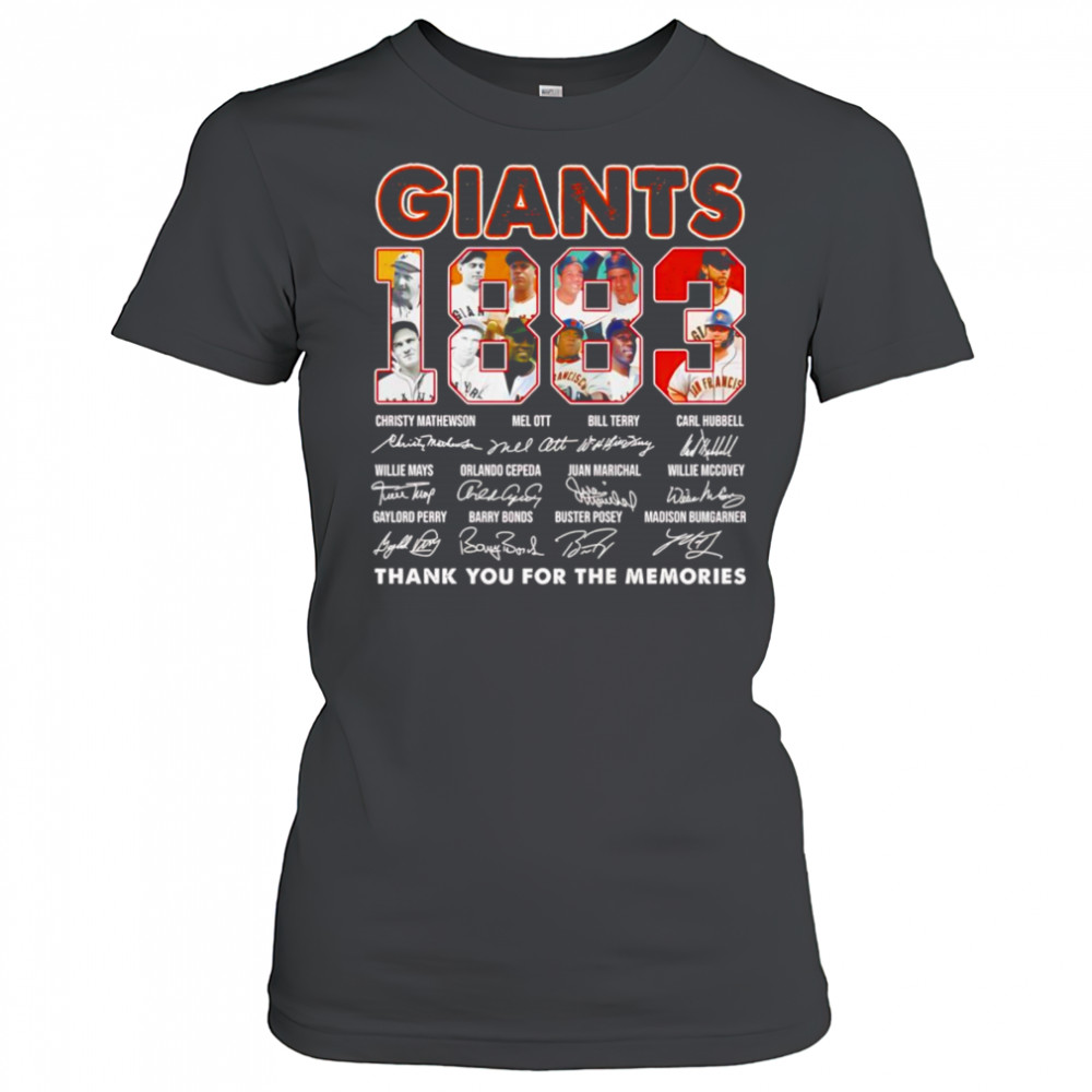 Giants 1883 thank you for the memories shirt Women's T-shirt
