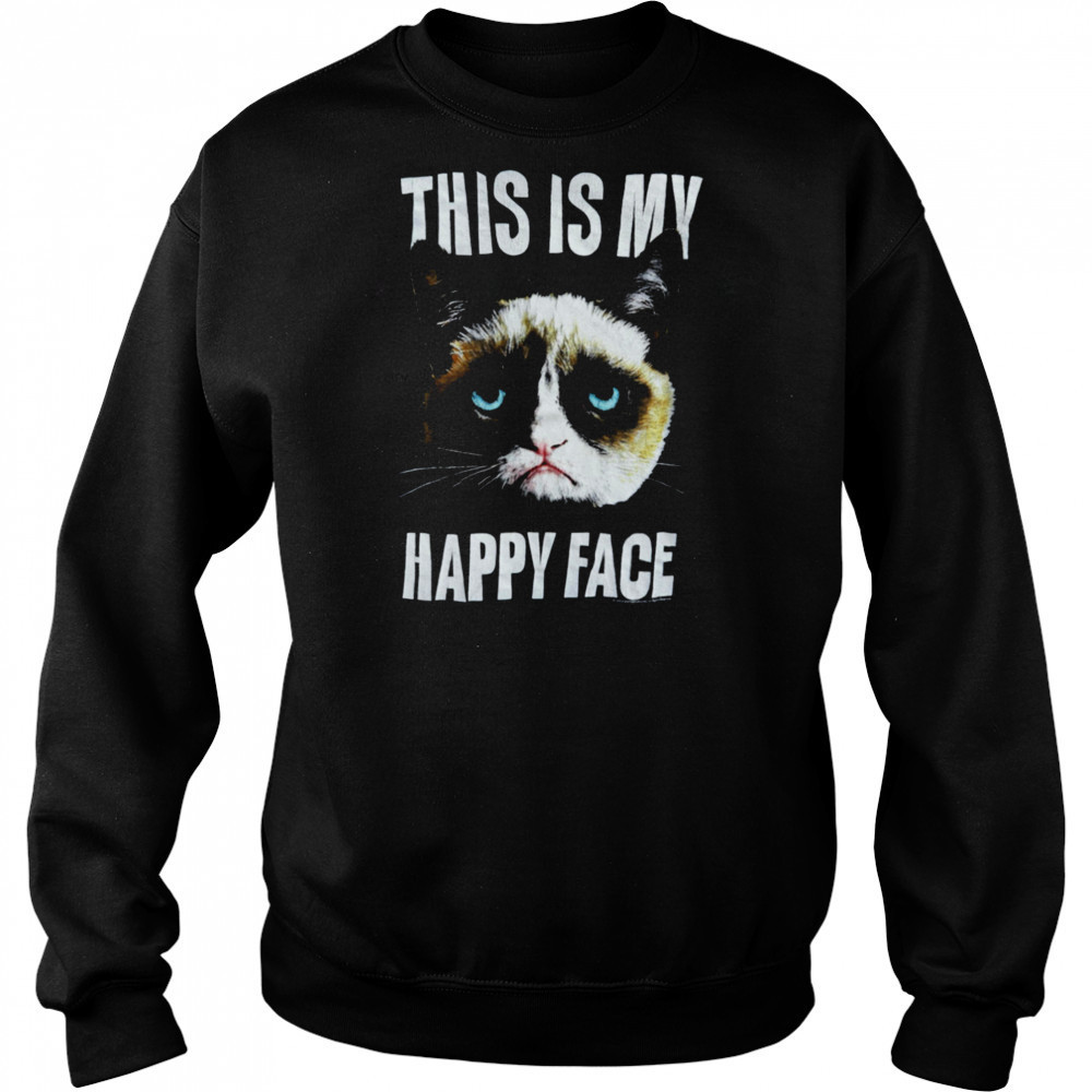Grumpy Cat This is My Happy Face T Shirt Hoodie
