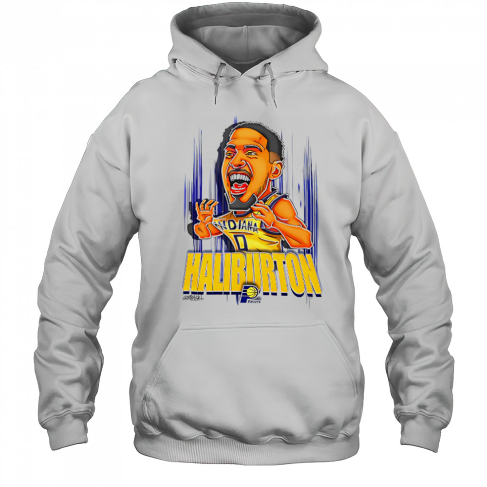 Haliburton Nba Pacers Basketball funny cartoon shirt Hoodie