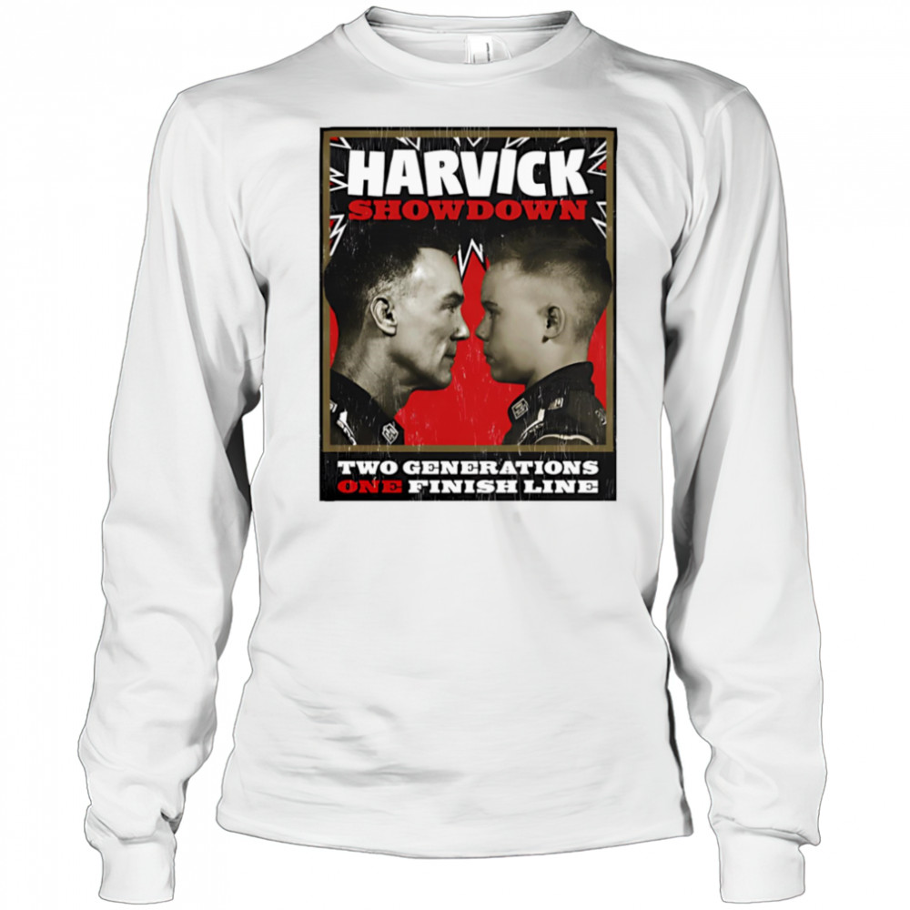 Harvick showdown two generations one finish line shirt Long Sleeved