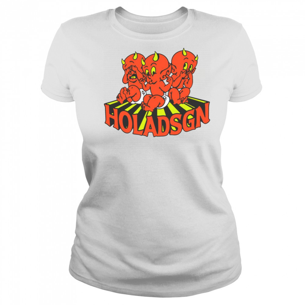 HOLADSGN Three Devils Graphic T Shirt Women's T-shirt