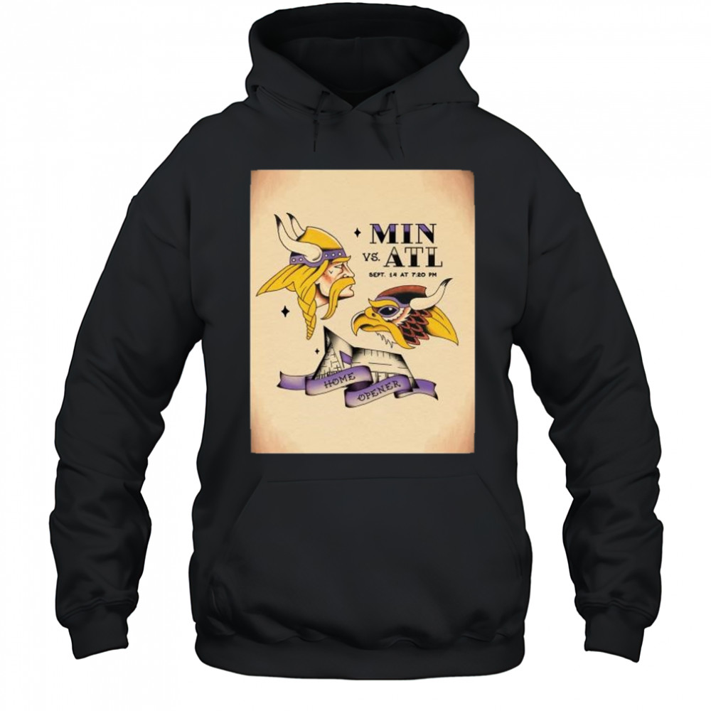 Home Opener Minnesota Vikings vs Atlanta Falcons Sept 14 2025 NFL t-shirt Hoodie