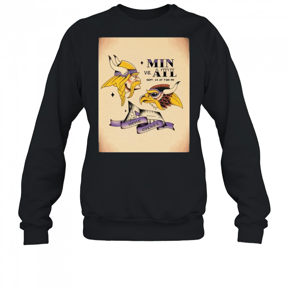 Home Opener Minnesota Vikings vs Atlanta Falcons Sept 14 2025 NFL t-shirt Sweatshirt