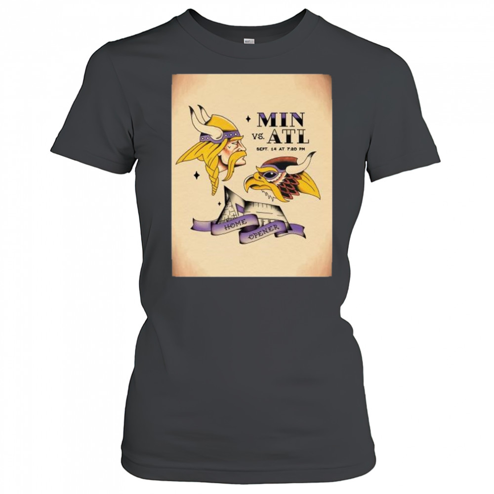 Home Opener Minnesota Vikings vs Atlanta Falcons Sept 14 2025 NFL t-shirt Women's T-shirt