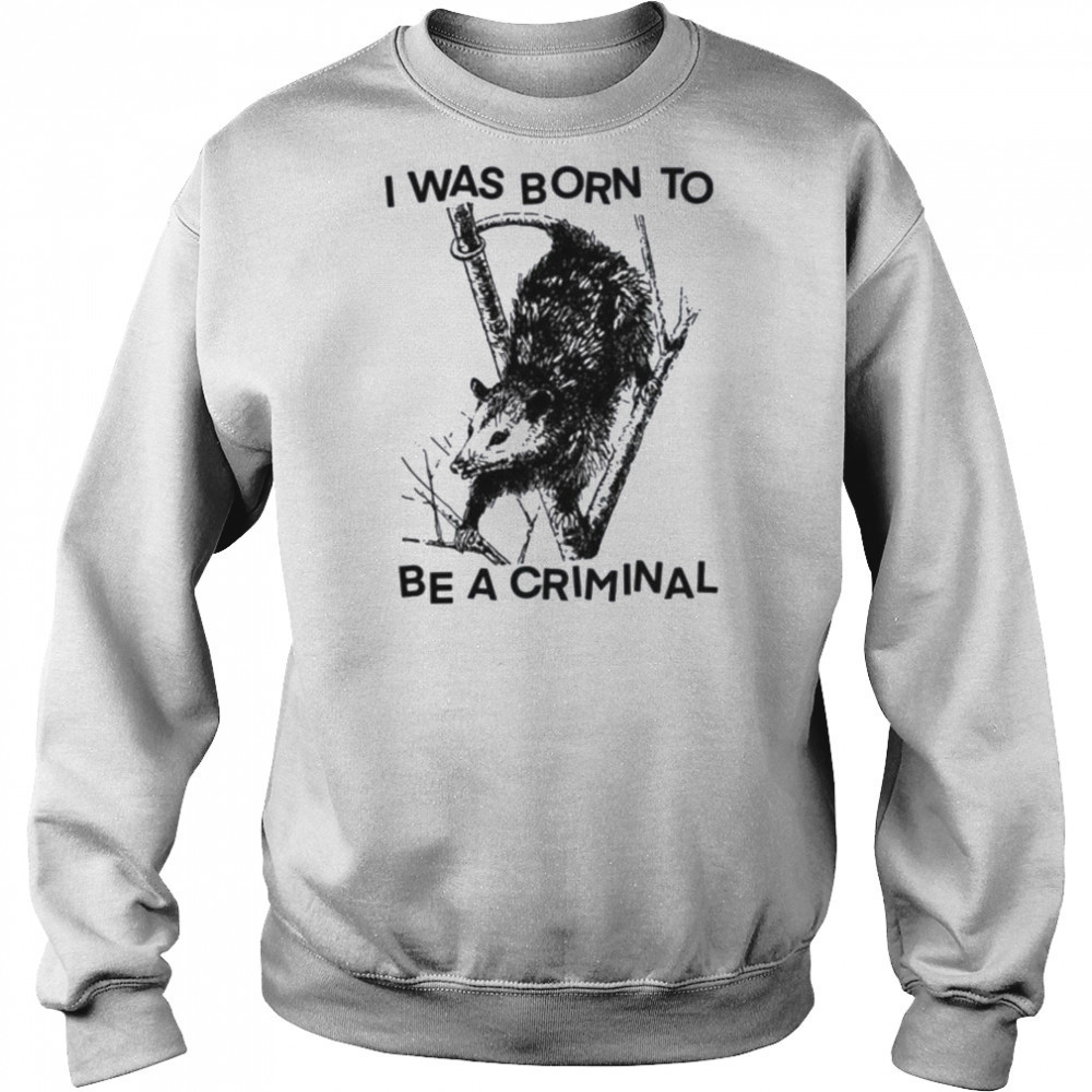 I was Born to Be a Criminal Shirt Hoodie
