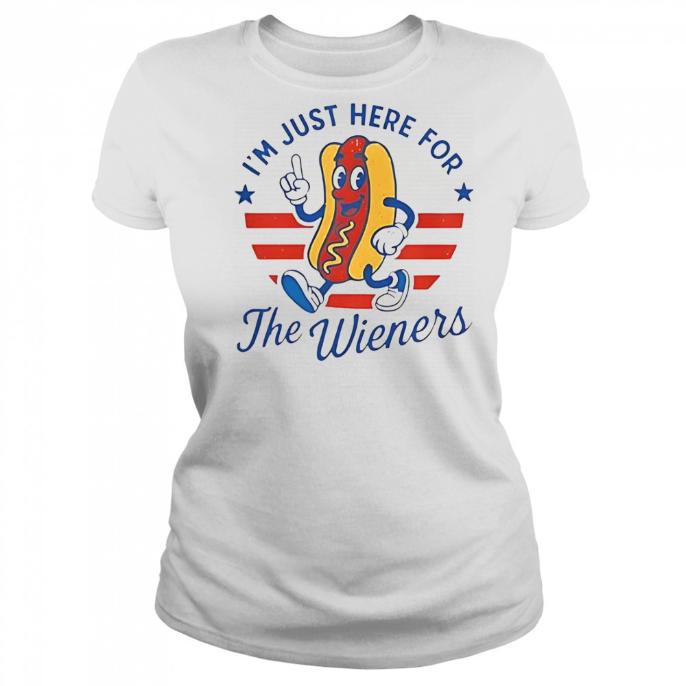I’m Just Here For The Wieners 4th Of July Hot Dog T-Shirt Women's T-shirt