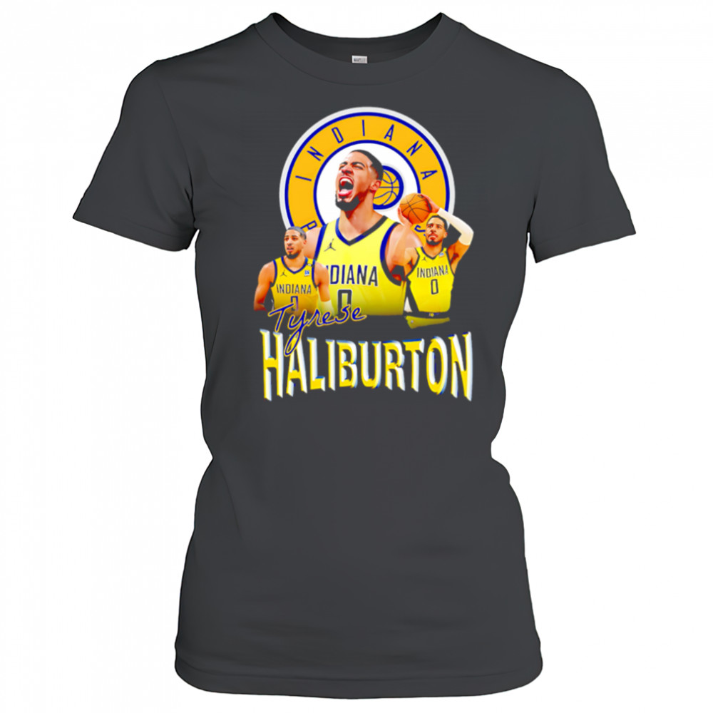 Indiana Pacers Tyrese Haliburton scream Bootleg Vintage shirt Women's T-shirt