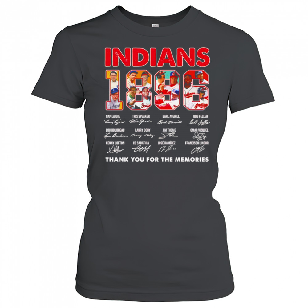 Indians 1896 thank you for the memories shirt Women's T-shirt