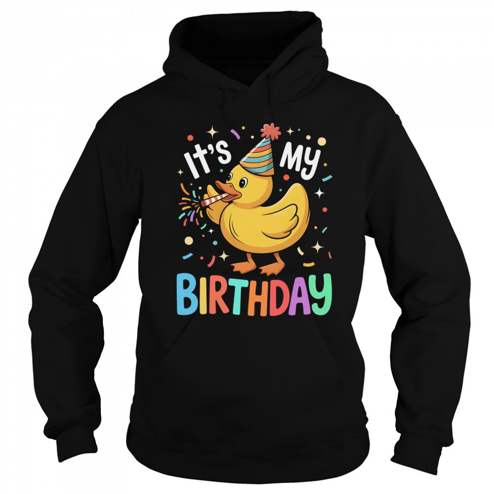It's My Birthday Rubber Duck Lover Kids Girls Boys Bday shirt Sweatshirt