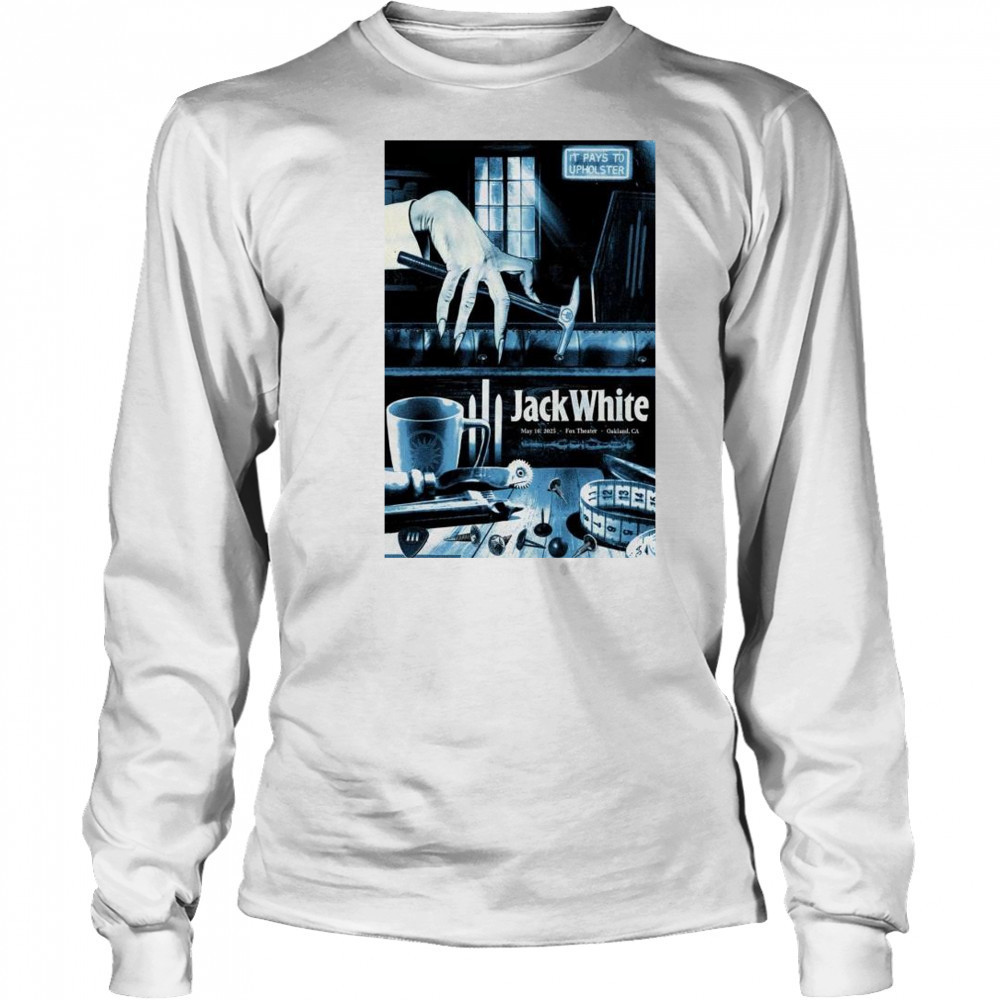 Jack White At Fox Theater In Oakland CA On May 16 2025 Concert t-shirt Long Sleeved