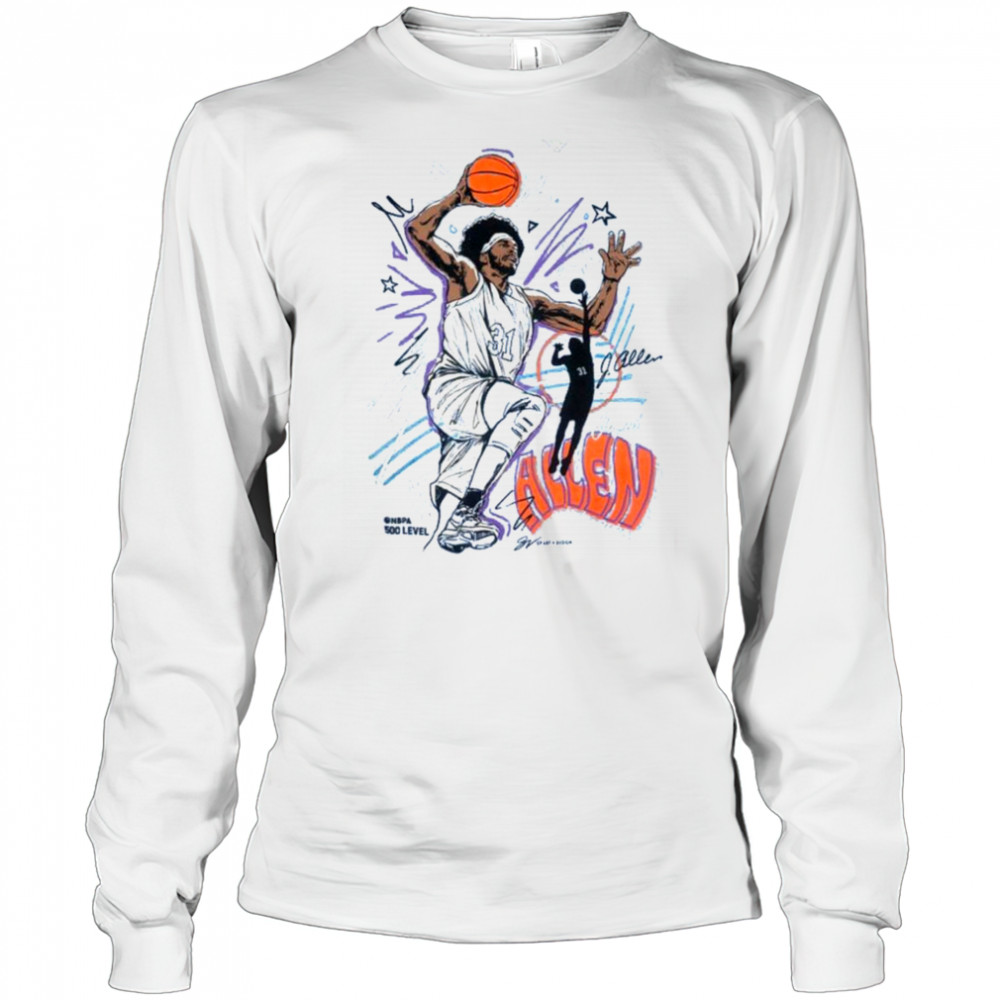 Jarrett Allen Sketch T Shirt Long Sleeved