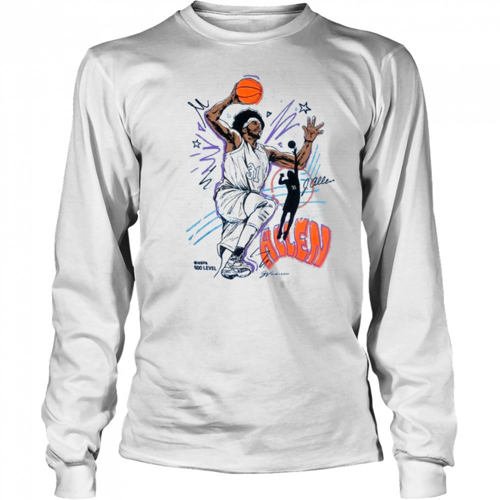 Jarrett Allen Sketch T Shirt Long Sleeved