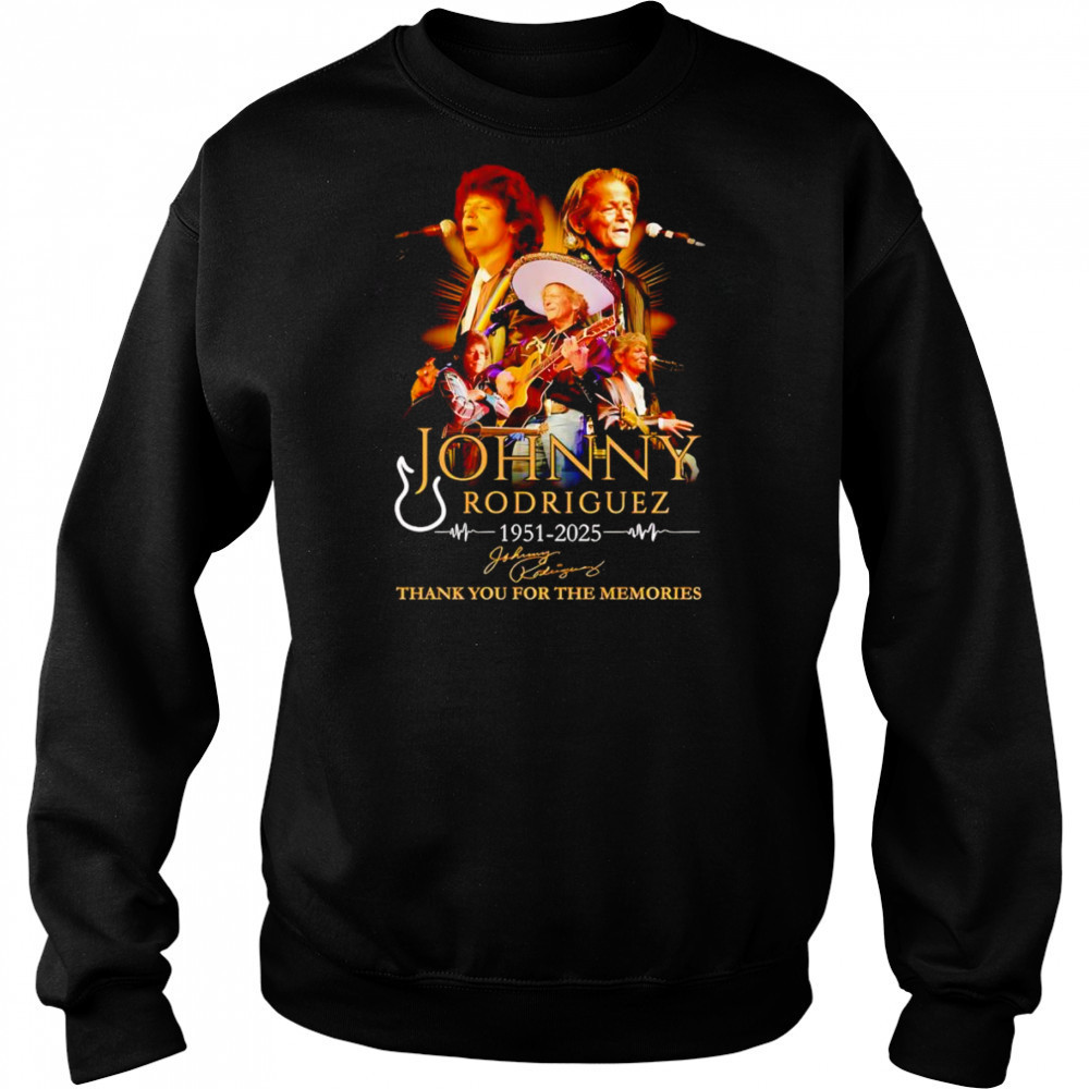 Johnny Rodriguez 1951 2025 thank you for the memories shirt Hoodie