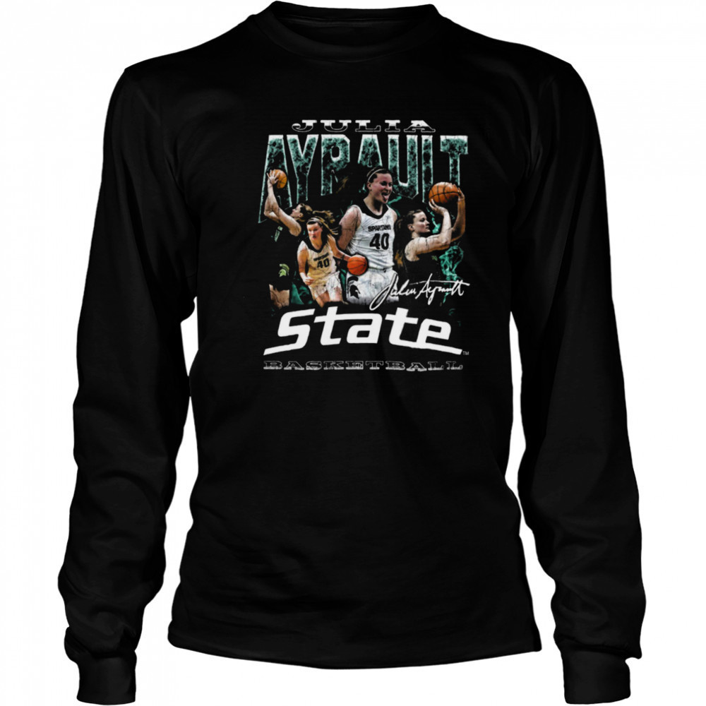Julia Ayrault Fan Apparel College Basketball Graphic Shirt Long Sleeved