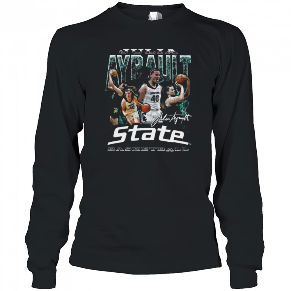 Julia Ayrault Fan Apparel College Basketball Graphic Shirt Long Sleeved