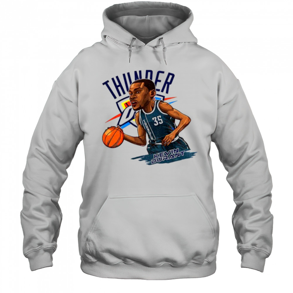 Kevin Durant 35 Oklahoma City Thunder NBA Basketball cartoon shirt Hoodie
