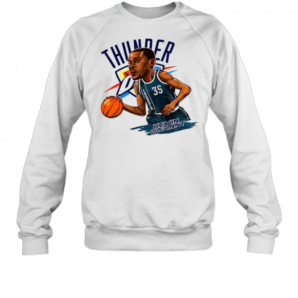 Kevin Durant 35 Oklahoma City Thunder NBA Basketball cartoon shirt Sweatshirt