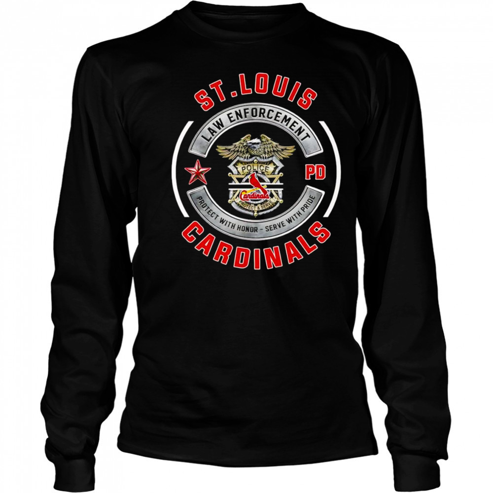 Law Enforcement PD St Louis Cardinals shirt Long Sleeved