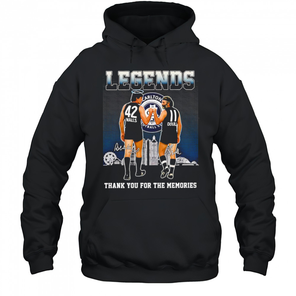 Legends Vale Robert Walls and Bruce Doull thank you for the memories shirt Hoodie