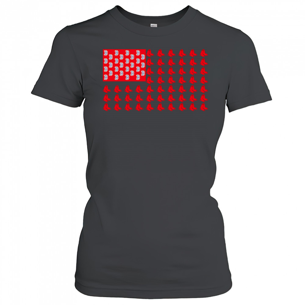 Logo Boston Red Sox American Flag shirt Women's T-shirt