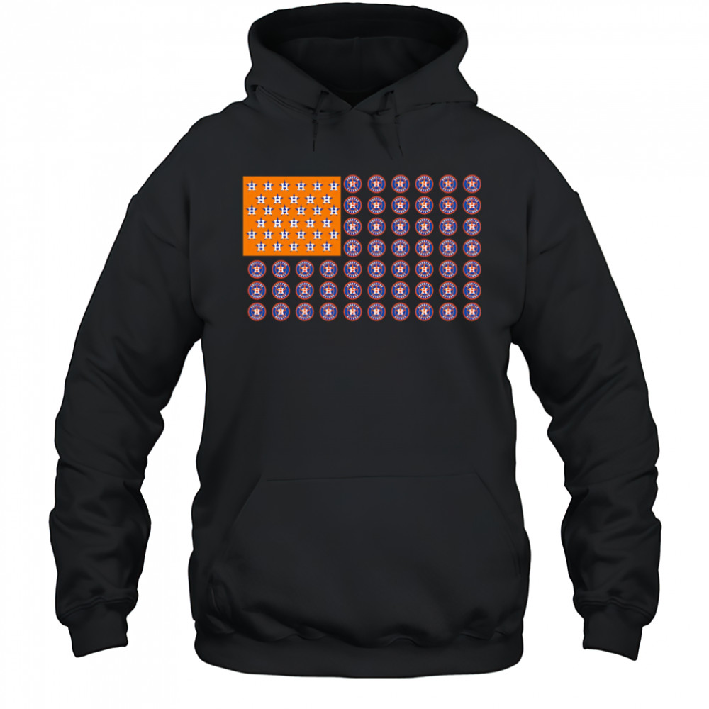 Logo Houston Astros American Flag shirt Hoodie
