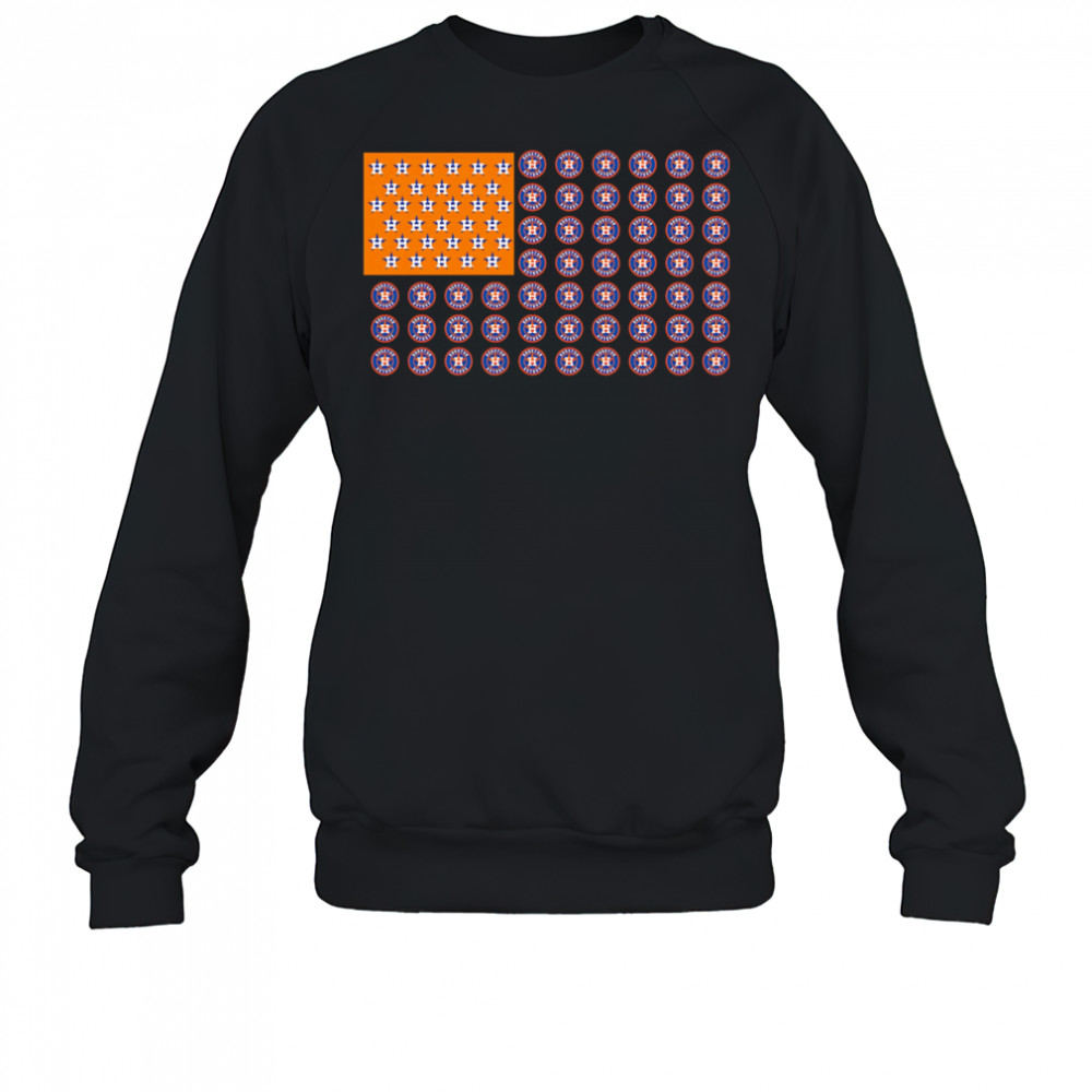 Logo Houston Astros American Flag shirt Sweatshirt