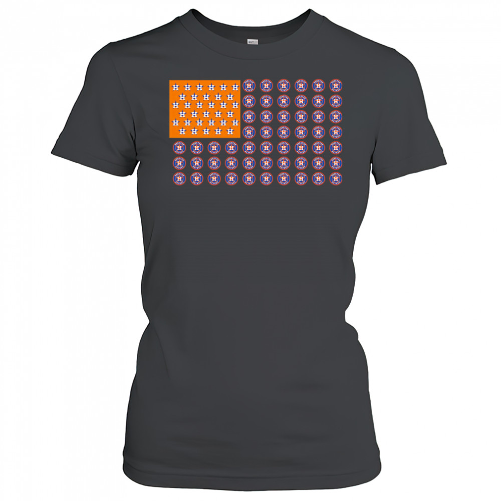 Logo Houston Astros American Flag shirt Women's T-shirt